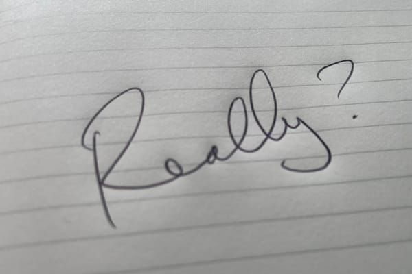 "You're doing what?"